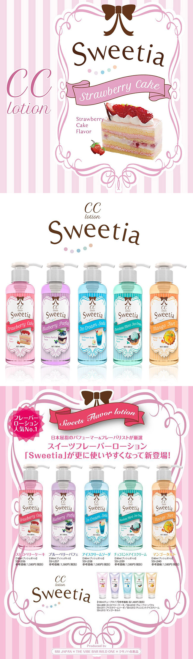 CCローション Sweetia 180ml (チョコミントアイスクリーム) - 味・香り